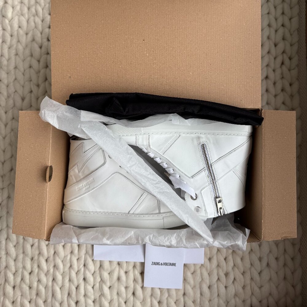 NWT Zadig & Voltaire ZV1747 High Flash Sneakers